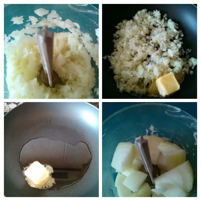 Pastís de carn i verdures de brou, la ceba per la beixamel