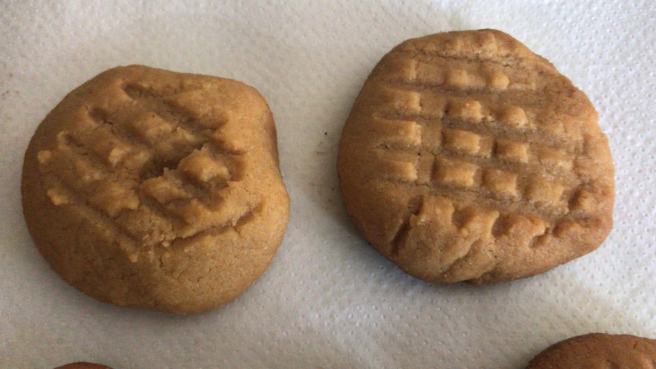 Les galetes de mantega de cacauet sense farina