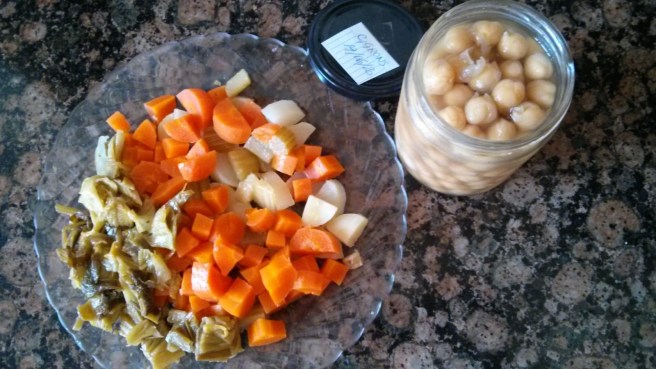 Les verdures i els cigrons