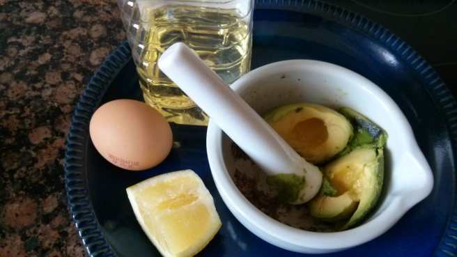 Maonesa d'alvocat., ingredients